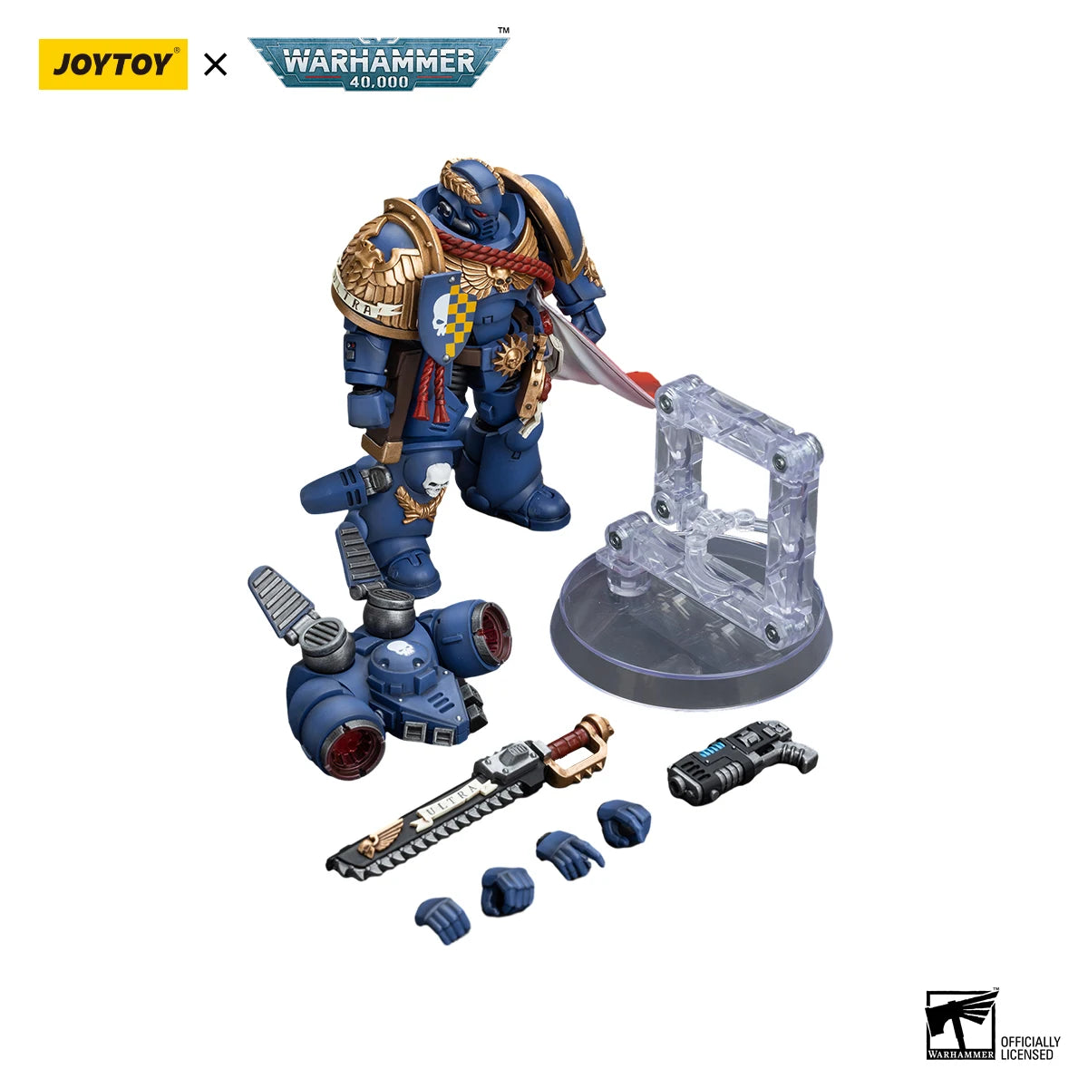 Joy Toy Warhammer 40K Ultramarines Jump Pack Captain Figure