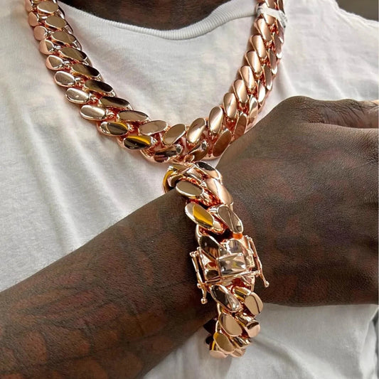 Zhejiang 316L Stainless Steel Cuban Miami Link Necklace