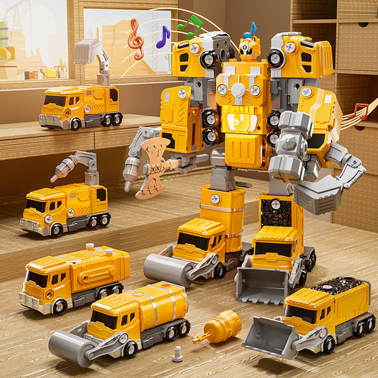 By Animation 5In1 Deformation Cars Robot Educational Toy