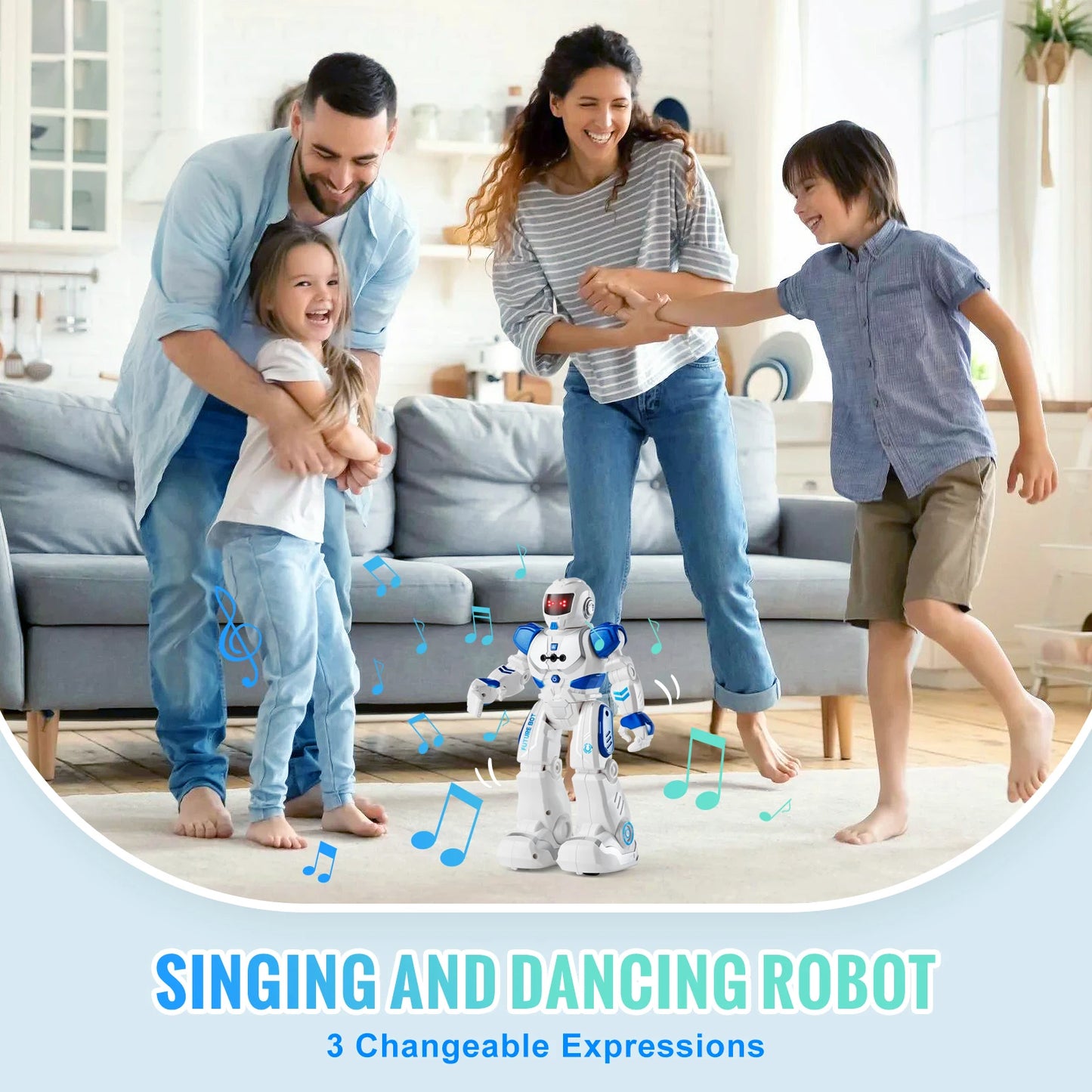 SucceBuy RC Robot Action Figure Walking Singing Dancing Toy
