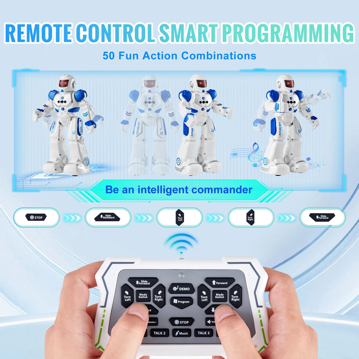 SucceBuy RC Robot Action Figure Walking Singing Dancing Toy