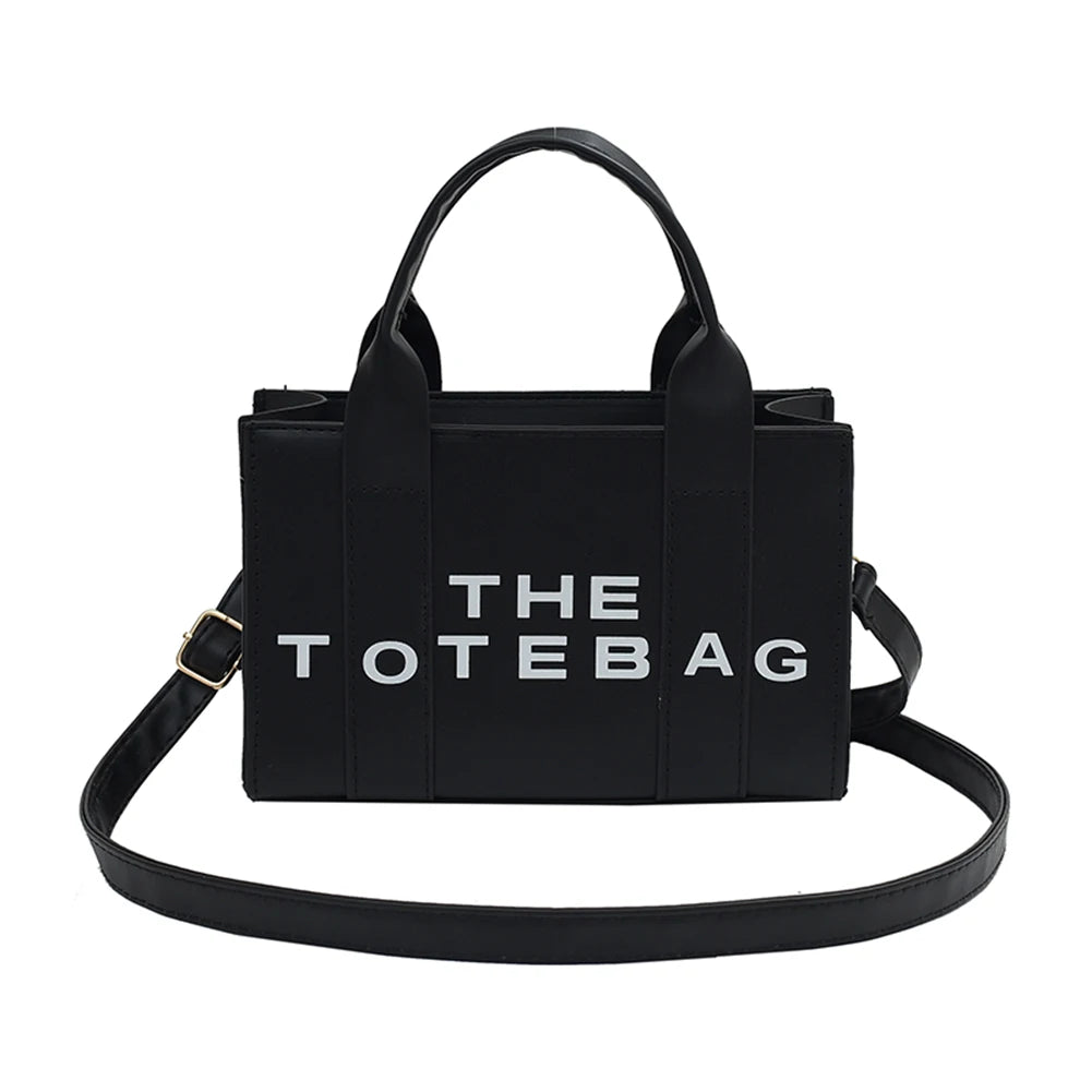 PU Leather Tote Bag For Women Small Satchel With Straps